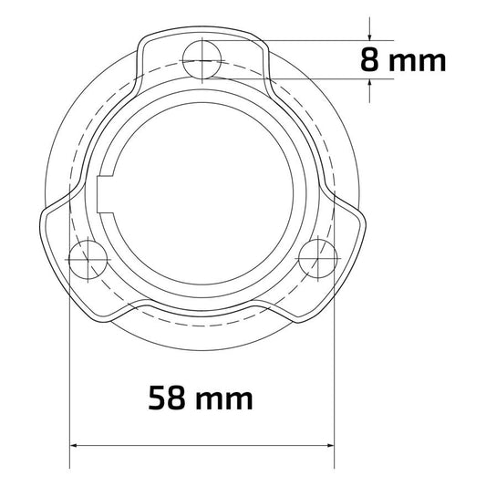 30mm Twin Bolt Rear Hub